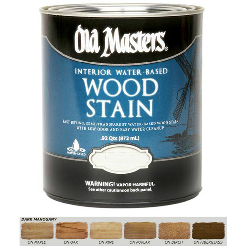 Water Based Wood Stain Quart Dark Mahogany