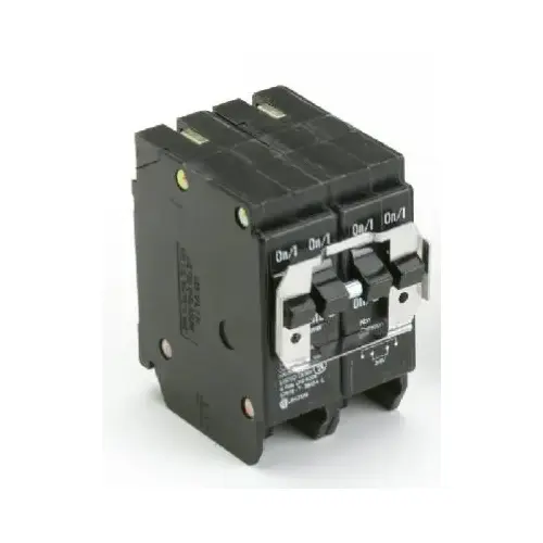 Eaton BQ230250 Circuit Breaker with Rejection Tab, Quad, Type BQ, 30/50 A, 4 -Pole, 120/240 V Black