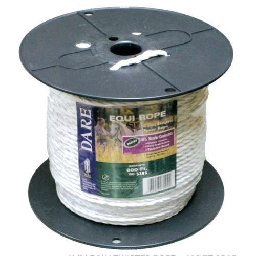 Dare 3365 6 millimeter Polyethelene Twisted Rope x 600 feet White