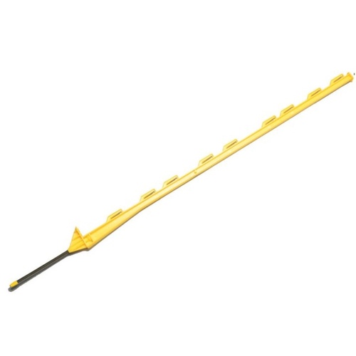 Electric Fence Post, Step-In, Polypropylene, Yellow, 48-In.