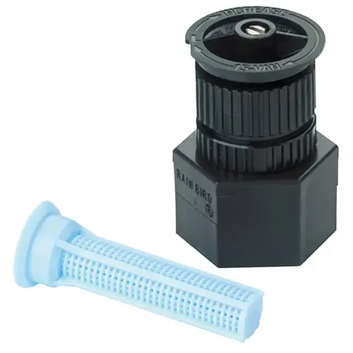 Shrubbery Spray Nozzle, 1/2 in Connection, FNPT, 15 ft, Plastic Black