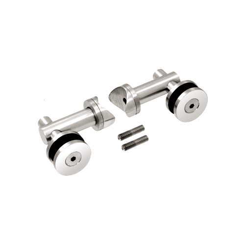 CRL RB51FPS 316 Polished Stainless Double Arm Fixed Fitting Set for 1/2" Glass