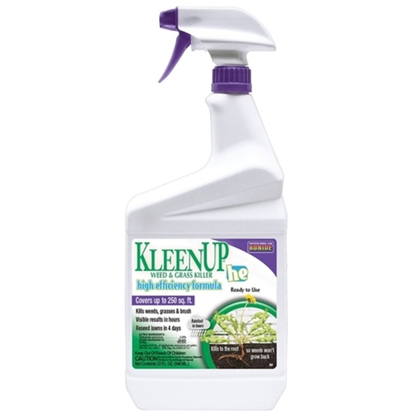 Bonide 757 KleenUp he Weed and Grass Killer Ready-To-Use, Liquid, Off-White/Yellow, 1 qt