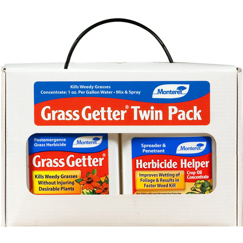 Monterey Lawn & Garden LG5330 Grass Getter Plus Herbicide Helper Twin Pack 1/2 Pint Each