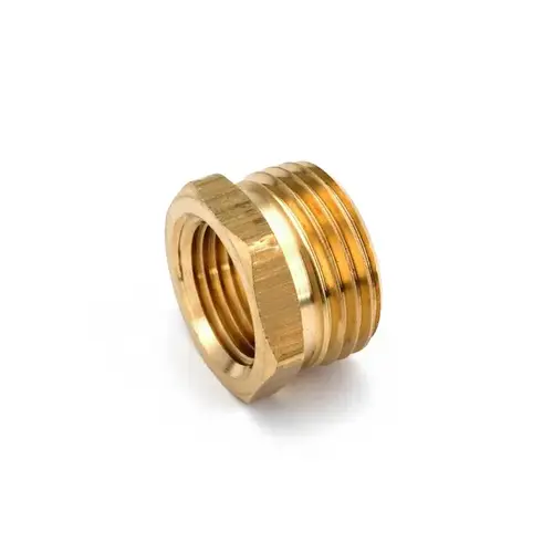 Lead Free 3/4" MHT x 1/2" FPT Coupling Brass Yellow