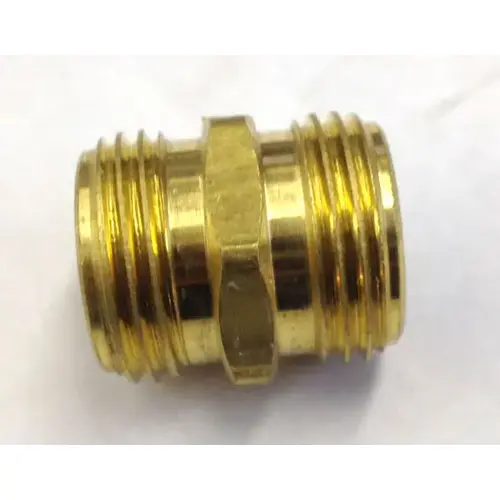 Hose Adapter Brass 3/4" D X 3/4" D - pack of 2