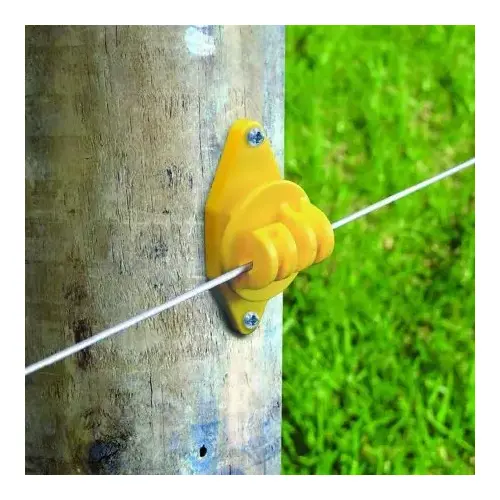 WOOD POST CLAW INSULATOR YELLOW