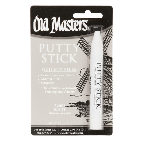 Old Masters 32401 Putty Stick, Solid, White, 1/2 oz
