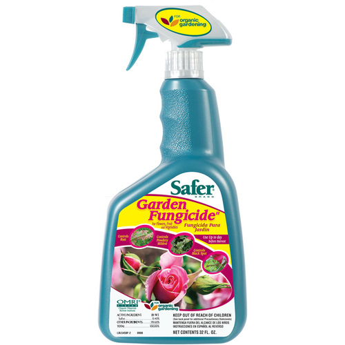 -6 Garden Fungicide, Liquid, Yellow, 32 oz Bottle