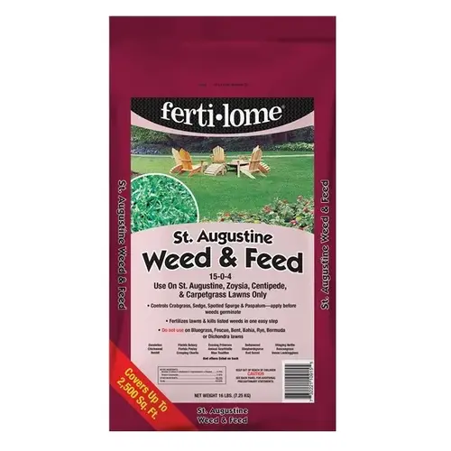 Lawn Fertilizer Weed & Feed For St. Augustine Grass 2500 sq ft