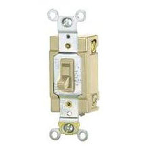 Toggle Switch, 15 A, 120 V, 4 -Position, Lead Wire Terminal, Ivory