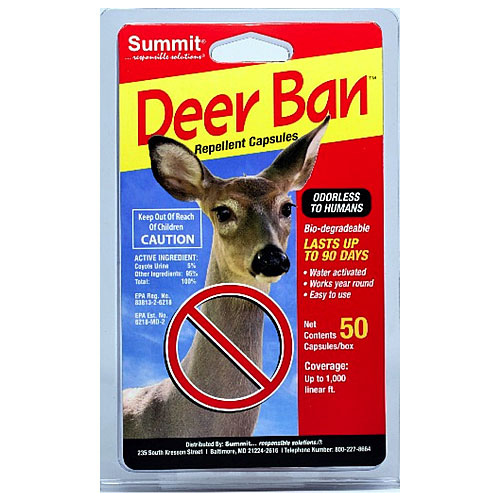 Summit 2001 Deer Ban Repellent Capsules - - Covers 1,000 Linear Ft.