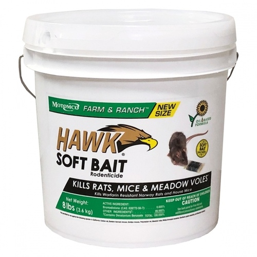 Motomco 31208* Hawk Soft Bait 8-lb Pail