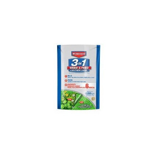 Weed and Feed Fertilizer, 25 lb Bag, Granular, 35-0-3 N-P-K Ratio