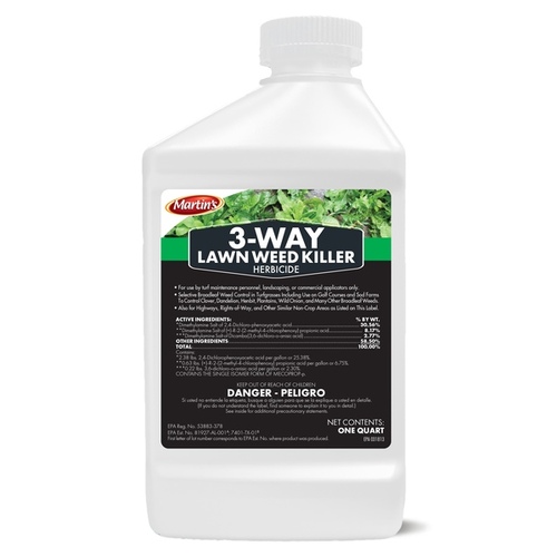 3-Way Lawn Weed Killer - 1 Quart Clear Amber