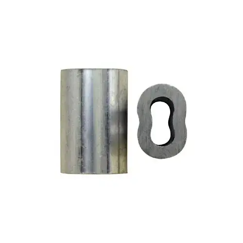 Fehr Bros Industries ASL156x100 Swage Fitting 5/32" Aluminum Sleeve 10-11 Guage pack of 100