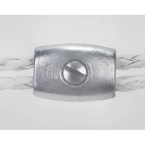 Dare Products 3098-2 1/4 In. to 5/16 In. Dia. Metal Electric Rope Clamp (2-Pack) Silver