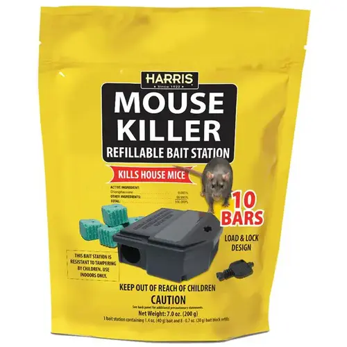 Mouse Killer Refillable Mouse Bait Station (10-Refill)