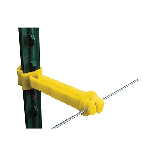 PATRIOT 5" T-POST EXTENDER INSULATOR YELLOW pack of 25