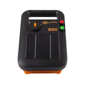 Gallagher S20 6 V Solar-Powered Fence Energizer 334540800 sq ft Black/Orange Gallagher S20 6 V Solar-Powered Fence Energizer 334540800 sq ft Black/Orange