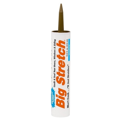 Acrylic Caulk, Woodtone, -30 to 250 deg F, 10.5 oz Cartridge