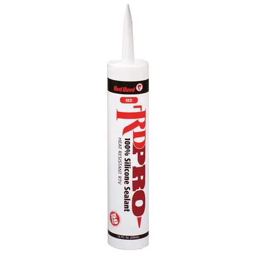 RD PRO Heat Resist Silicone Sealant 10.1 oz - Red - pack of 12