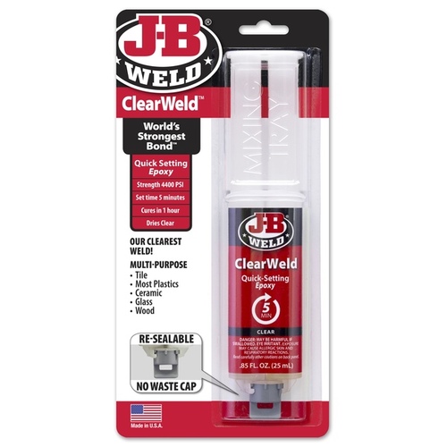 J-B Weld 50112 Automotive Adhesive High Strength Gel 0.85 oz Clear