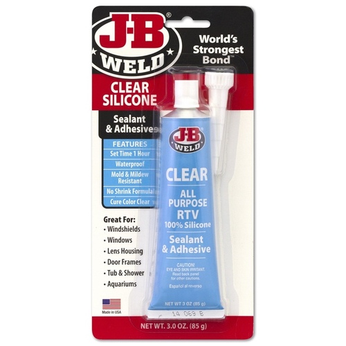 Silicone Adhesive Sealant High Strength Gel 3 oz Clear