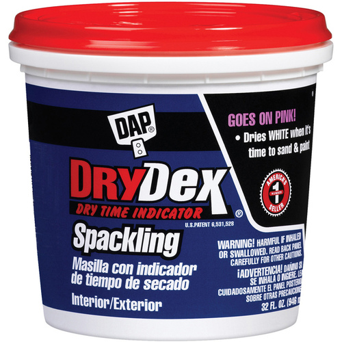 DAP 7079812328 Spackling Compound DryDex Ready to Use White 0.5 pt White
