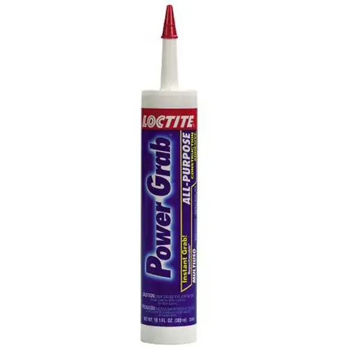 Interior Construction Adhesive, White, 9 fl-oz Cartridge - pack of 12