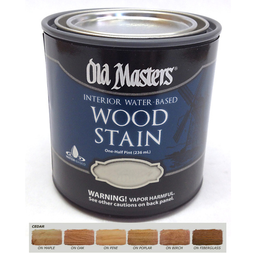 Old Masters 77816-XCP6 Wood Stain Semi-Transparent Cedar Water-Based Latex 0.5 pt Cedar - pack of 6