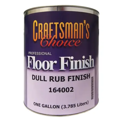 Floor Finish Clear Polyurethane Dull Rub Finish 1-Gallon