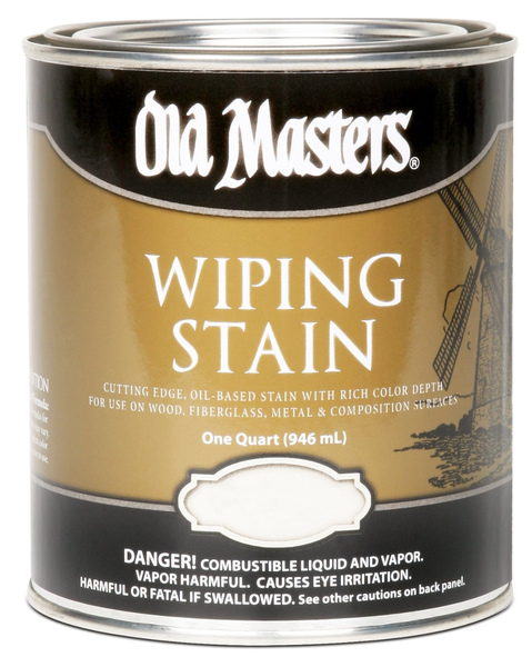 Old Masters 15204 Wiping Stain, Clear, Espresso, Liquid, 1 qt