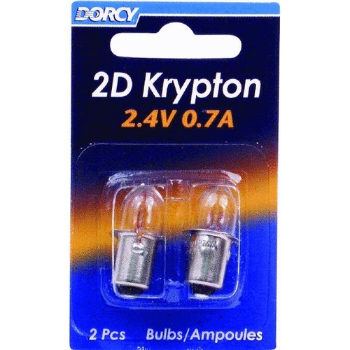 Dorcy 41-1660 Replacement Bulb, Bayonet Lamp Base, Krypton Lamp - Pair Clear