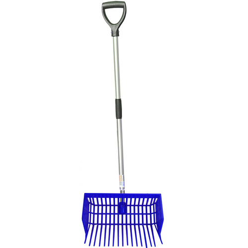 Tuff Stuff SBBF-BL Tuff Stuff Square Basket Barn Fork - Blue