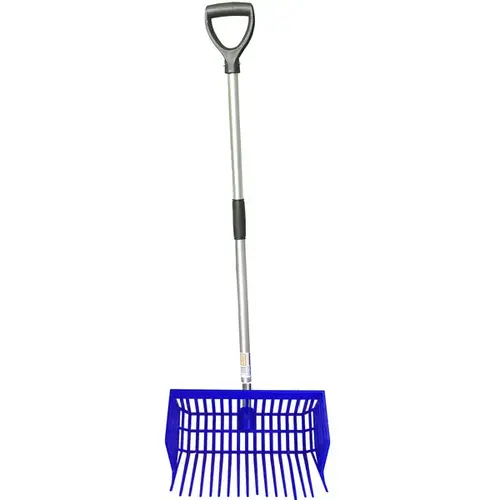 Tuff Stuff Square Basket Barn Fork - Blue