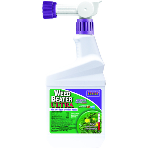 Weed Killer, Liquid, Spray Application, 1 pt Amber