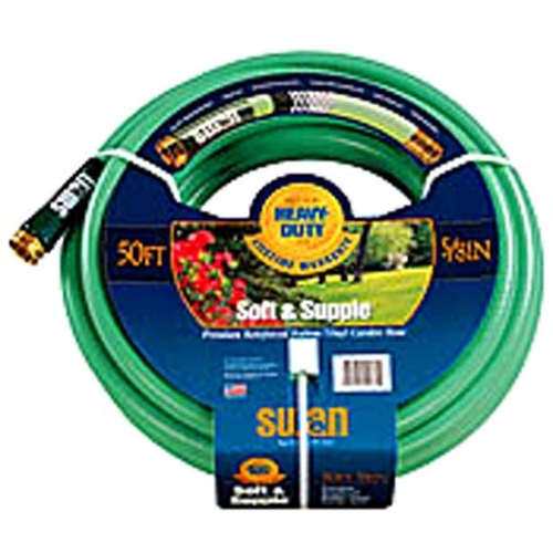 SNSS58025 Garden Hose, 25 ft L, Rubber/Vinyl, Green