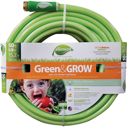 Swan CELGG58050 ELGG58050 Garden Hose, 50 ft L, Vinyl, Bright Green