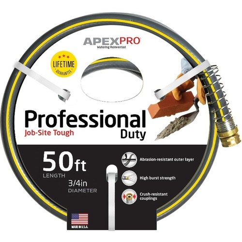 Teknor Apex 988VR50 Garden Hose 3/4" D X 50 ft. L Professional Grade Gray Gray