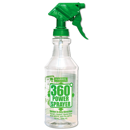 Harris 360-32S Spray Bottle, Adjustable Nozzle, Plastic, Clear