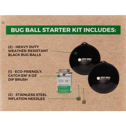 Bug Ball 1001BBB Fly Trap Starter Kit Black