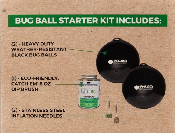 Bug Ball 1001BBB Fly Trap Starter Kit Black