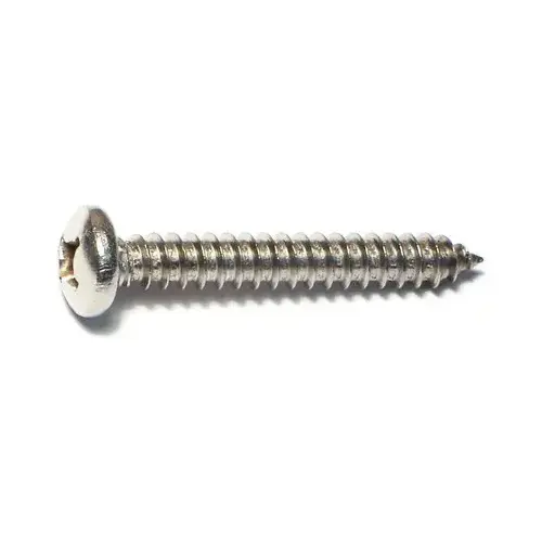 Stainless Steel Phillips Pan Tapping Screw - #12 x 1/2"