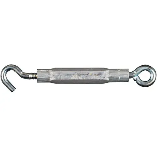 2172BC Series Turnbuckle, 45 lb Working Load, #10-24 Thread, Hook, Eye, 5-1/2 in L Take-Up - pack of 10