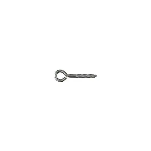 Lag Screw Eye, 5/16 in Thread, 1.62 in L Thread, 5/8 in ID Dia Eye, 2.77 in L Shank Stainless Steel