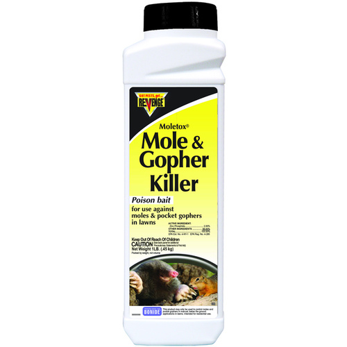 Bonide 698 Bait Moletox II Toxic Granules For Gophers and Moles 1 lb