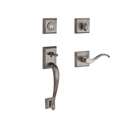 Baldwin Reserve SCNAPXCURRTSR152 Single Cylinder Napa Handleset Right Hand Curve Lever and