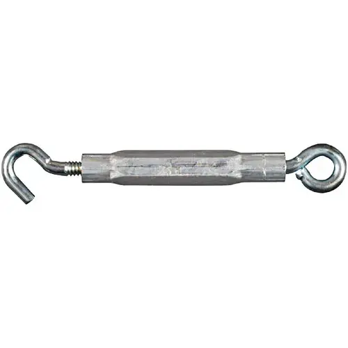 2172BC Series Turnbuckle, 130 lb Working Load, 5/16-18 in Thread, Hook, Eye, 9 in L Take-Up - pack of 10