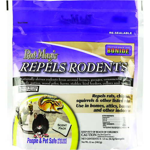 Garden Naturals Rodent Repellent, Ready-to-Use Gray/Tan - pack of 8